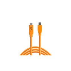 CUC2415-ORG_TetherPro_USB-C_to_2.0_Mini-B_5-Pin_15_ORG